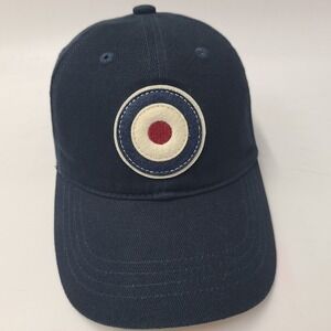 Youth Red Canoe‎ Hat Adjustable Blue Cotton Casual Wear Bullseye Union Jack Logo